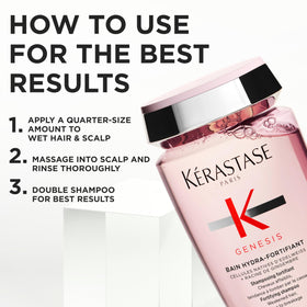KÉRASTASE Edelweiss and Ginger Root close-up highlighting strengthening actives