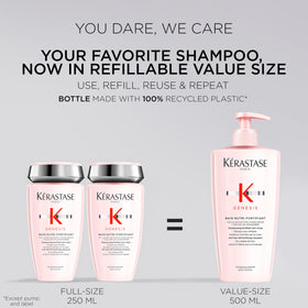 KÉRASTASE creamy lather texture demonstrating gentle cleansing