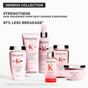 KÉRASTASE Genesis serum paired with Genesis shampoo and conditioner set