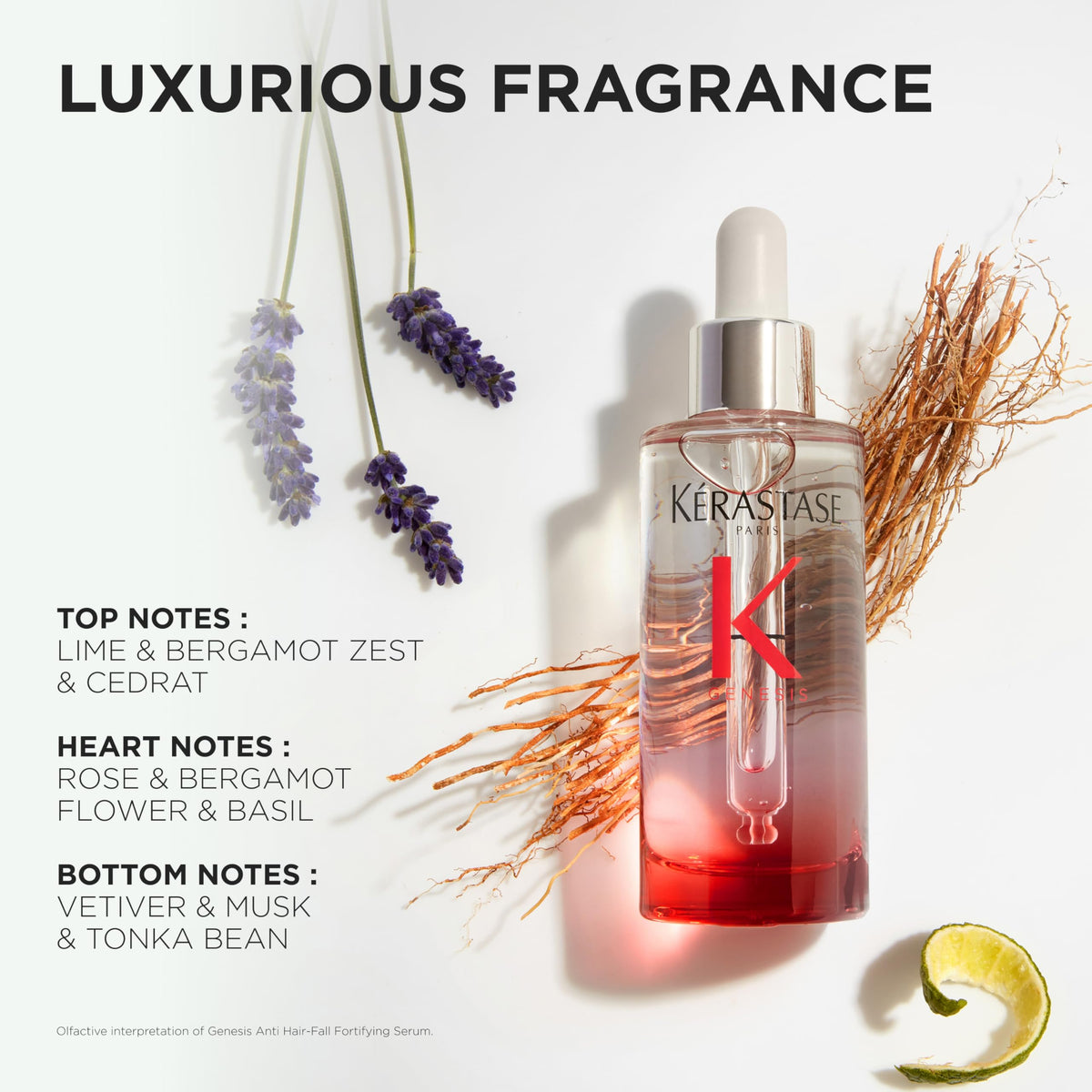 KÉRASTASE 1 fl oz bottle in hand showing compact travel-friendly size