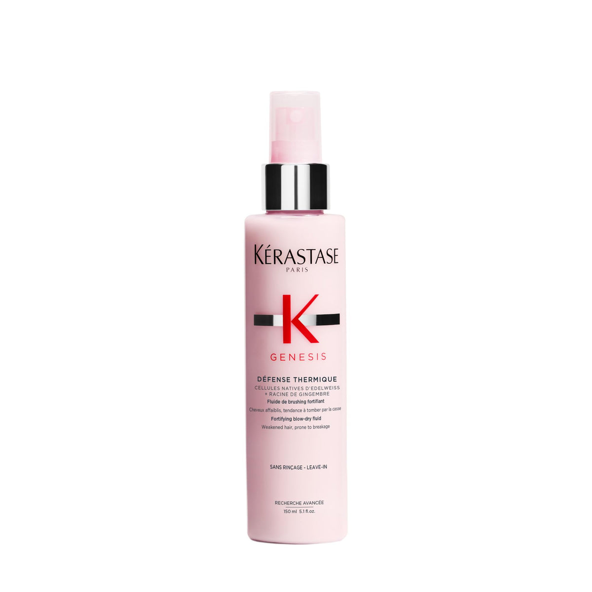 KÉRASTASE front packaging showing the Genesis Thermique bottle and branding for protection