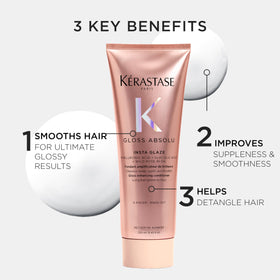 KÉRASTASE application on mid-lengths and ends for detangling benefits