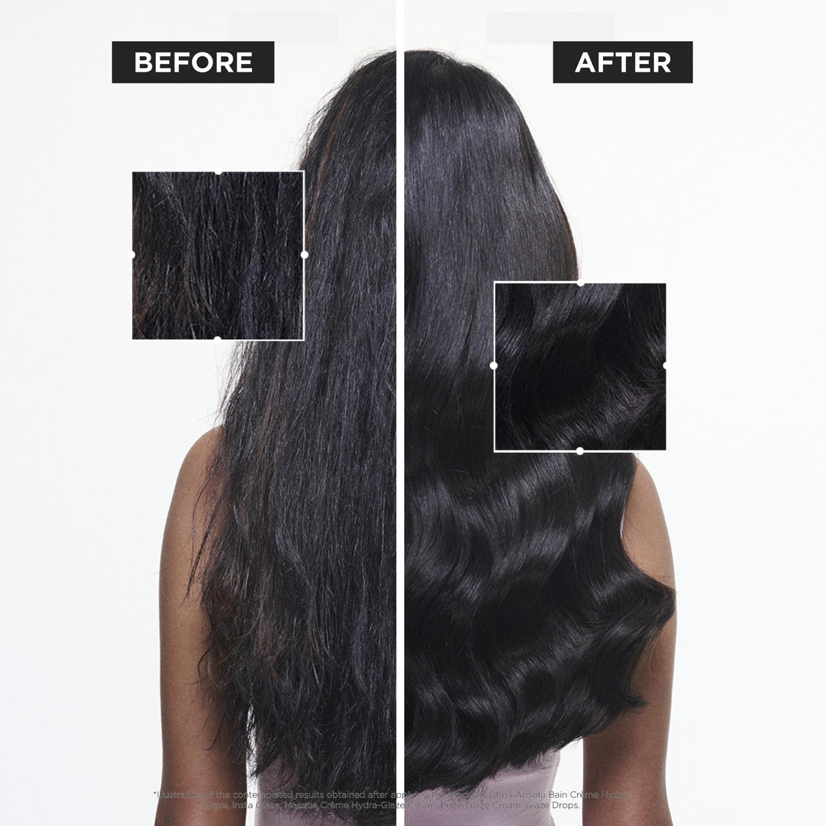 KÉRASTASE applying cream to towel-dried hair for frizz control