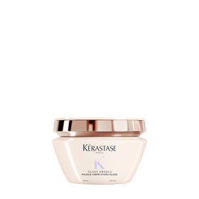 KÉRASTASE jar front view shows product and glossy finish benefit