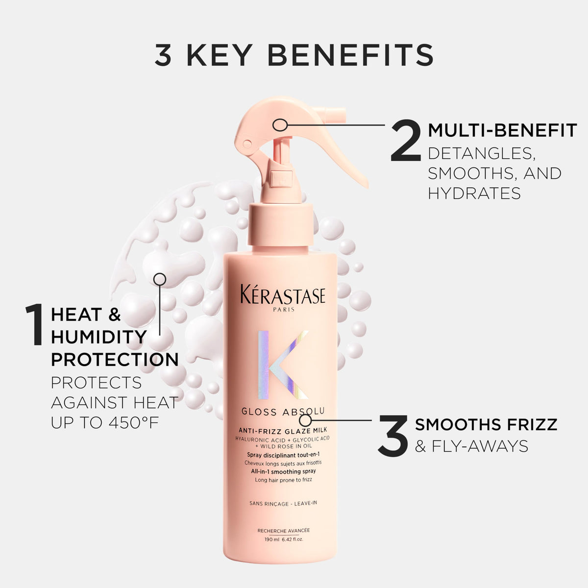 KÉRASTASE used during blow-dry for faster smoother results