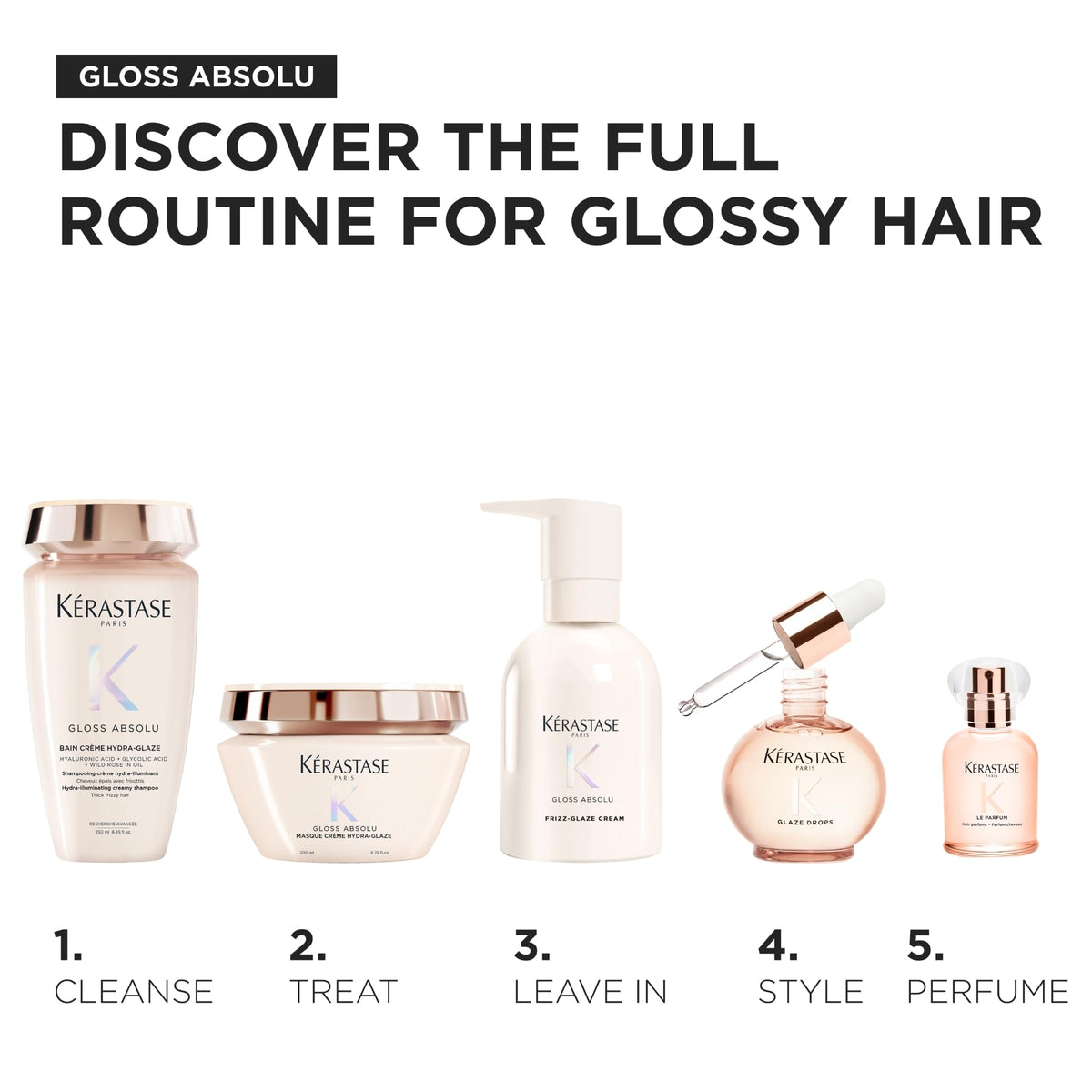 KÉRASTASE product lineup with packaging to show complementary regimen