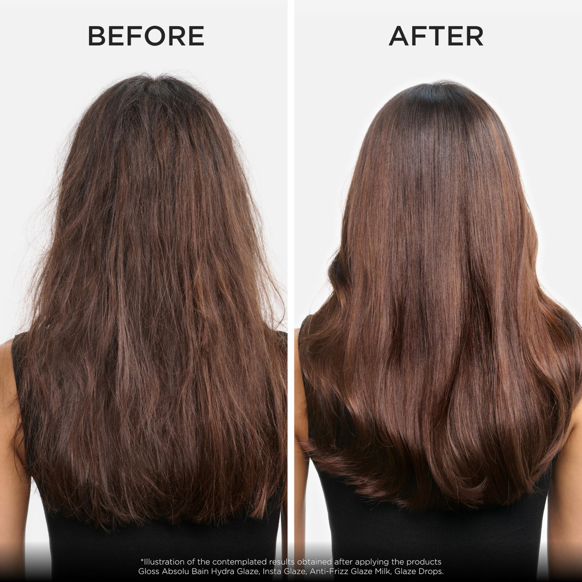 KÉRASTASE spray being applied to damp hair for easy styling