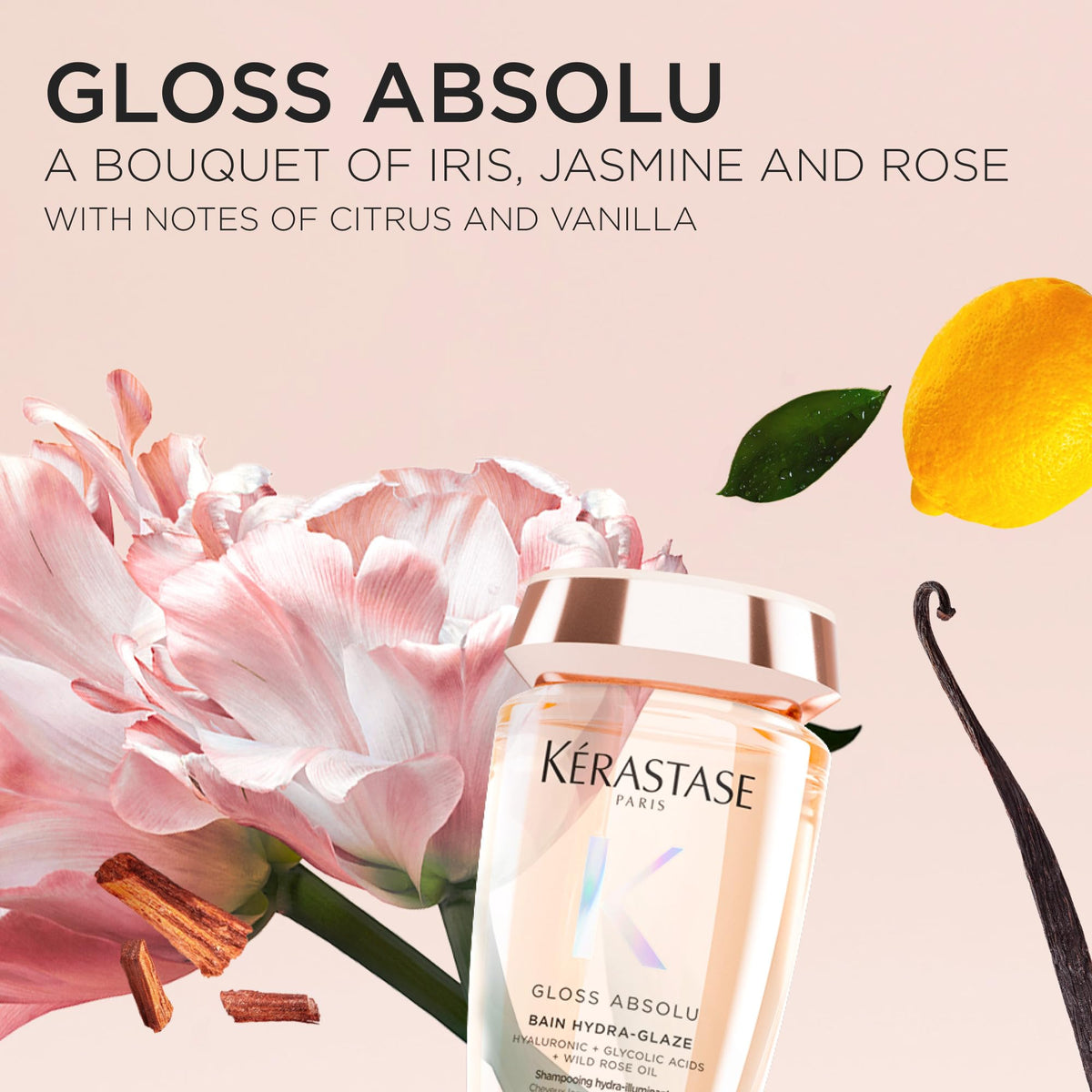 KÉRASTASE wild rose oil drop emphasizing shine-enhancing and slip benefit