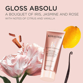 KÉRASTASE wild rose oil droplet close-up highlighting natural nourishing benefit