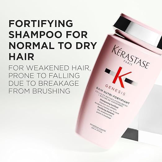 KÉRASTASE product label close-up highlighting active ingredients and clarity