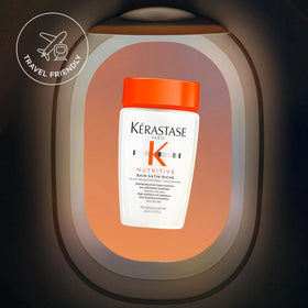 KÉRASTASE ingredients label showing plant-based proteins and niacinamide benefits