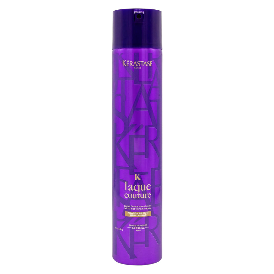 KÉRASTASE Laque Couture front view showing sleek bottle and styling benefit