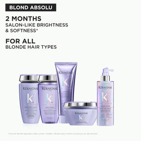 KÉRASTASE mask displayed with Blond Absolu range suggesting a complete routine