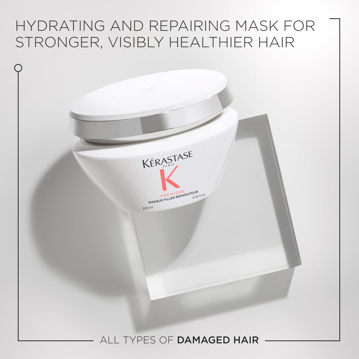 KÉRASTASE creamy mask texture close-up highlighting rich consistency for deep conditioning