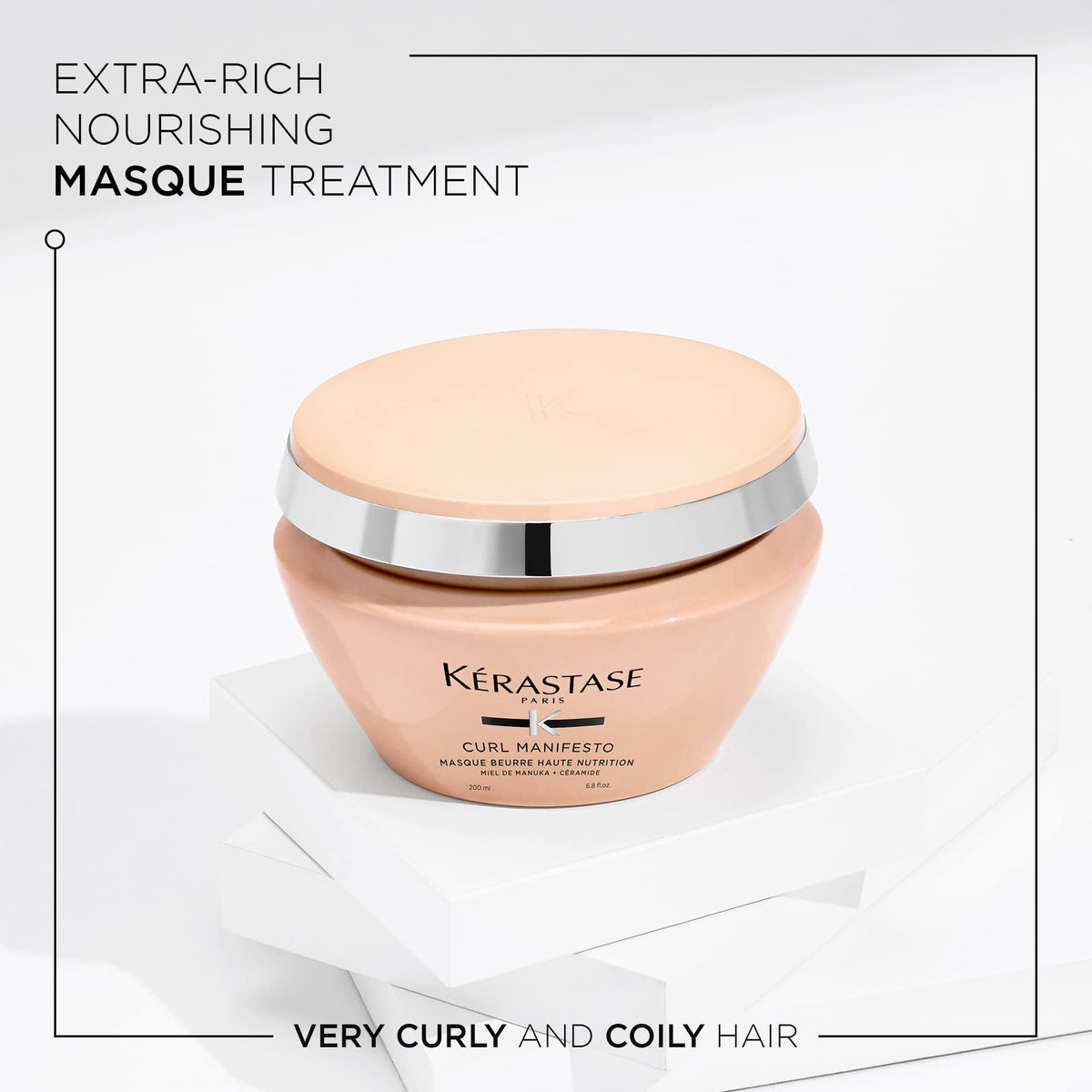 KÉRASTASE close-up texture of rich mask showing creamy hydration