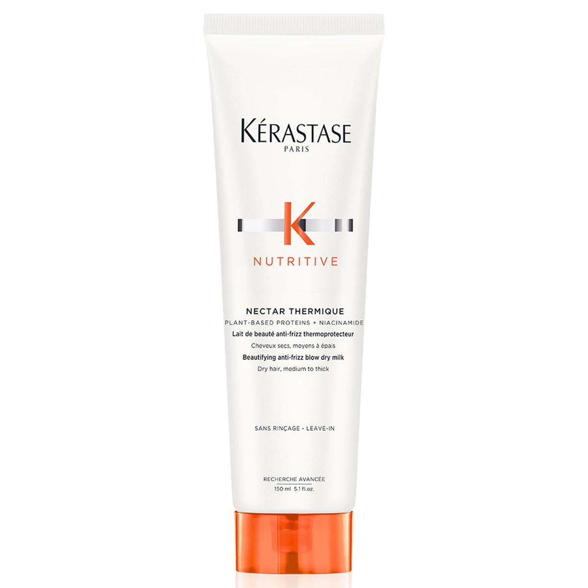 KÉRASTASE Nectar Thermique front packaging shows product and brand, promotes nourishment