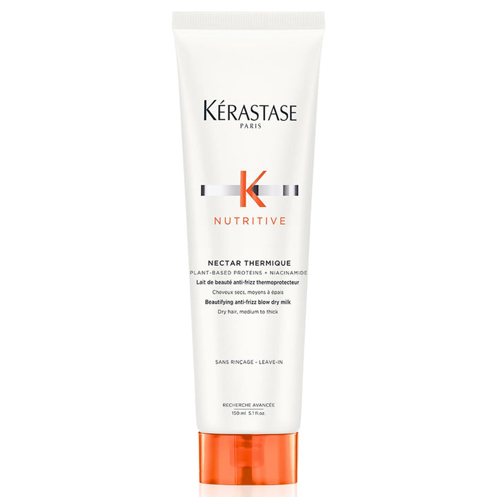 KÉRASTASE Nectar Thermique front packaging shows product and brand, promotes nourishment