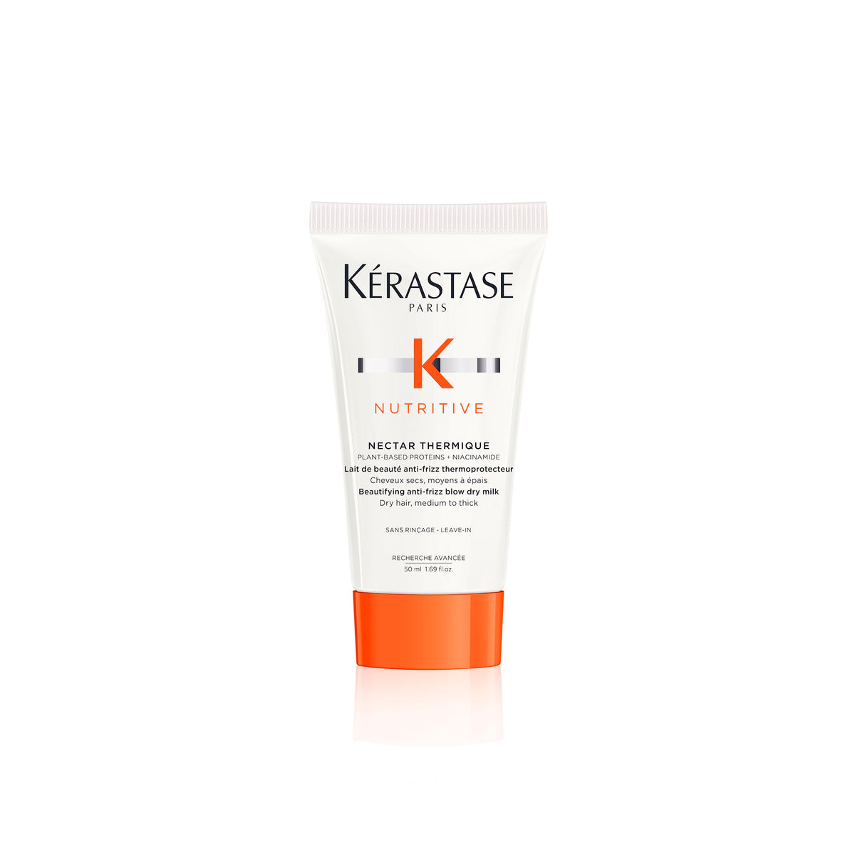 KÉRASTASE front packaging showing Nectar Thermique cream and benefits