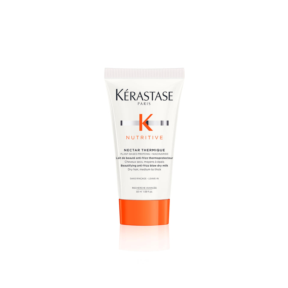 KÉRASTASE front packaging showing Nectar Thermique cream and benefits