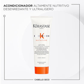 KÉRASTASE conditioner creamy texture demonstrating lightweight nourishment