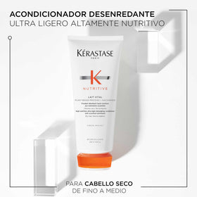 KÉRASTASE creamy texture swirl demonstrating lightweight formula and smooth spreadability