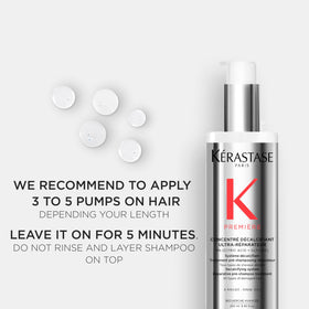 KÉRASTASE before and after hair shine comparison showing improved shine benefit