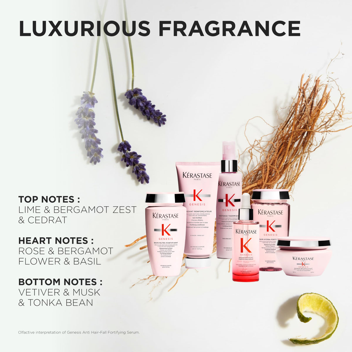 KÉRASTASE shampoo paired with conditioner and serum for routine