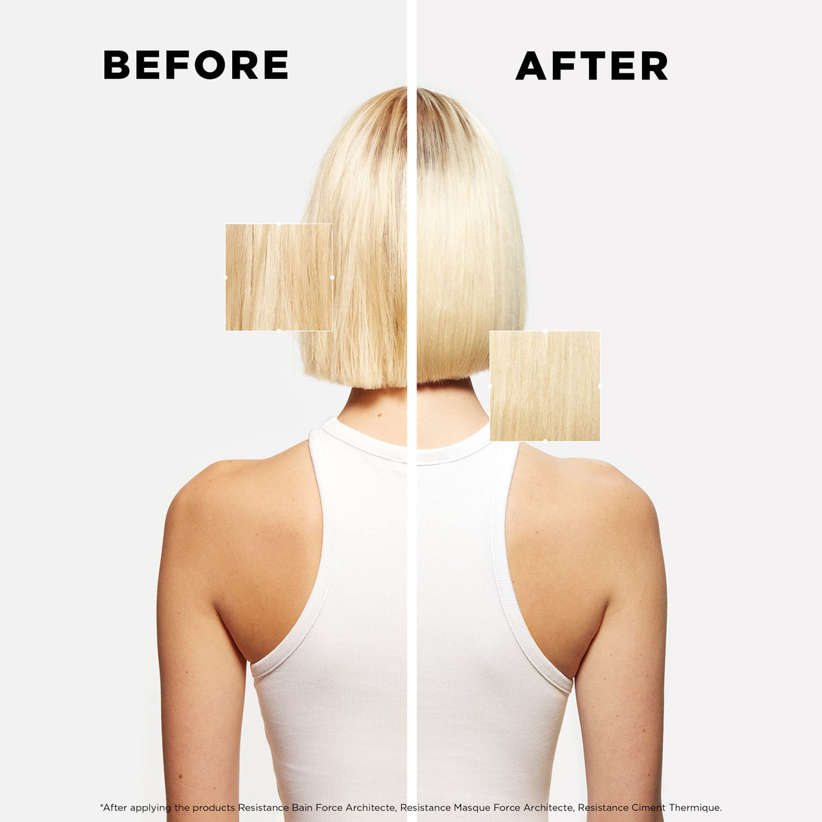 KÉRASTASE ingredient concept visual with Pro-Keratine complex promoting fiber repair