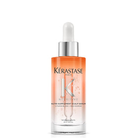 KÉRASTASE front bottle view showing sleek packaging and easy dosing benefit