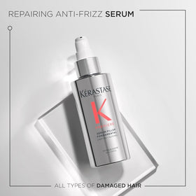 KÉRASTASE pump dispensing serum for controlled application and less waste