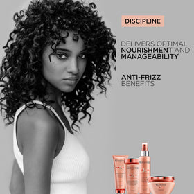 KÉRASTASE shampoo pouring into hand for easy application benefit