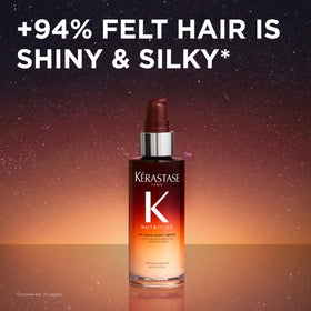 KÉRASTASE size scale in hand showing travel‑friendly volume