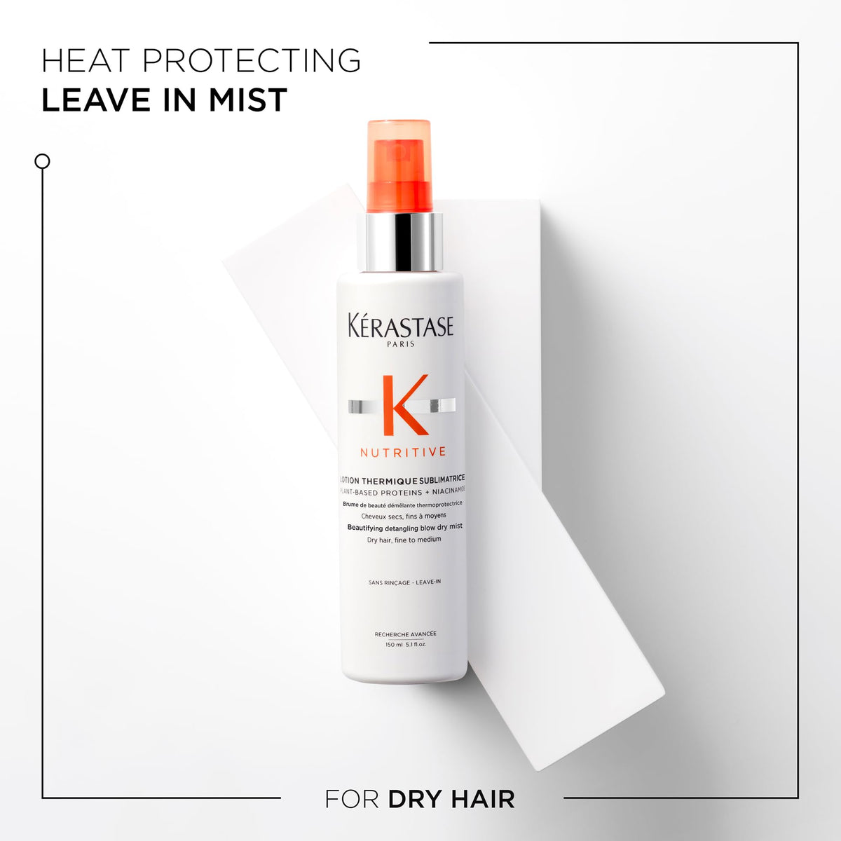 KÉRASTASE texture on hair demonstrating lightweight hydration benefit