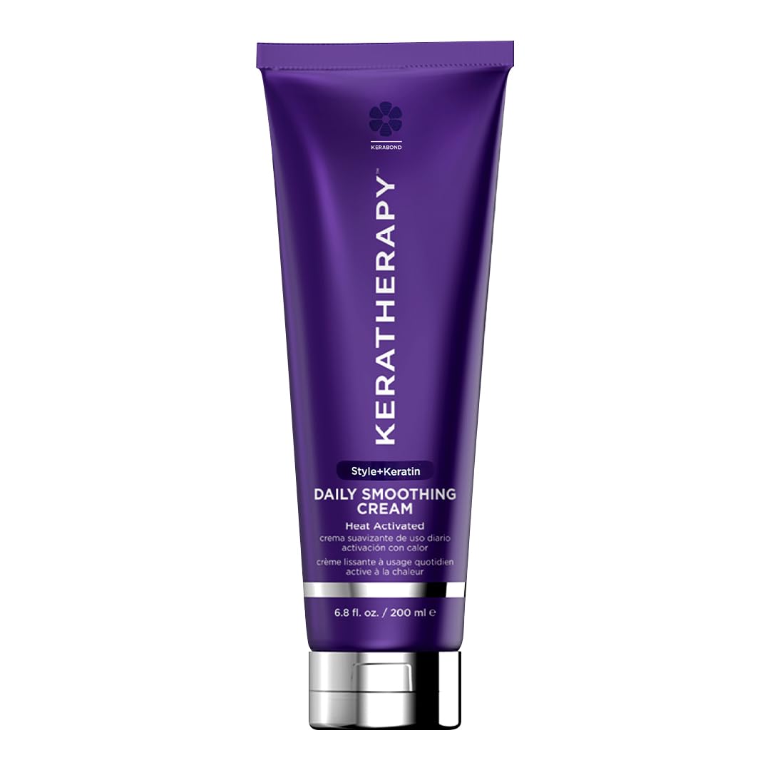 KERATHERAPY front bottle view showing product for smoother blowouts