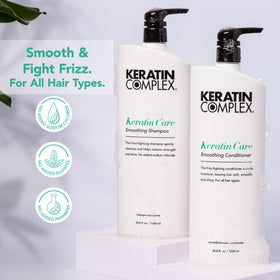 Keratin Complex bottle top with pump for easy controlled dispensing