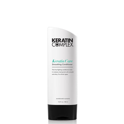 Keratin Complex front bottle showing product size and branding, promotes easy identification and trust