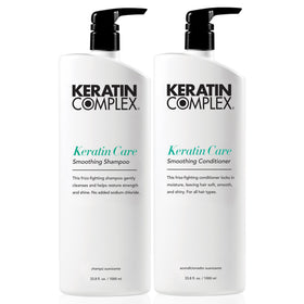 Keratin Complex front packaging showing duo and value size benefit