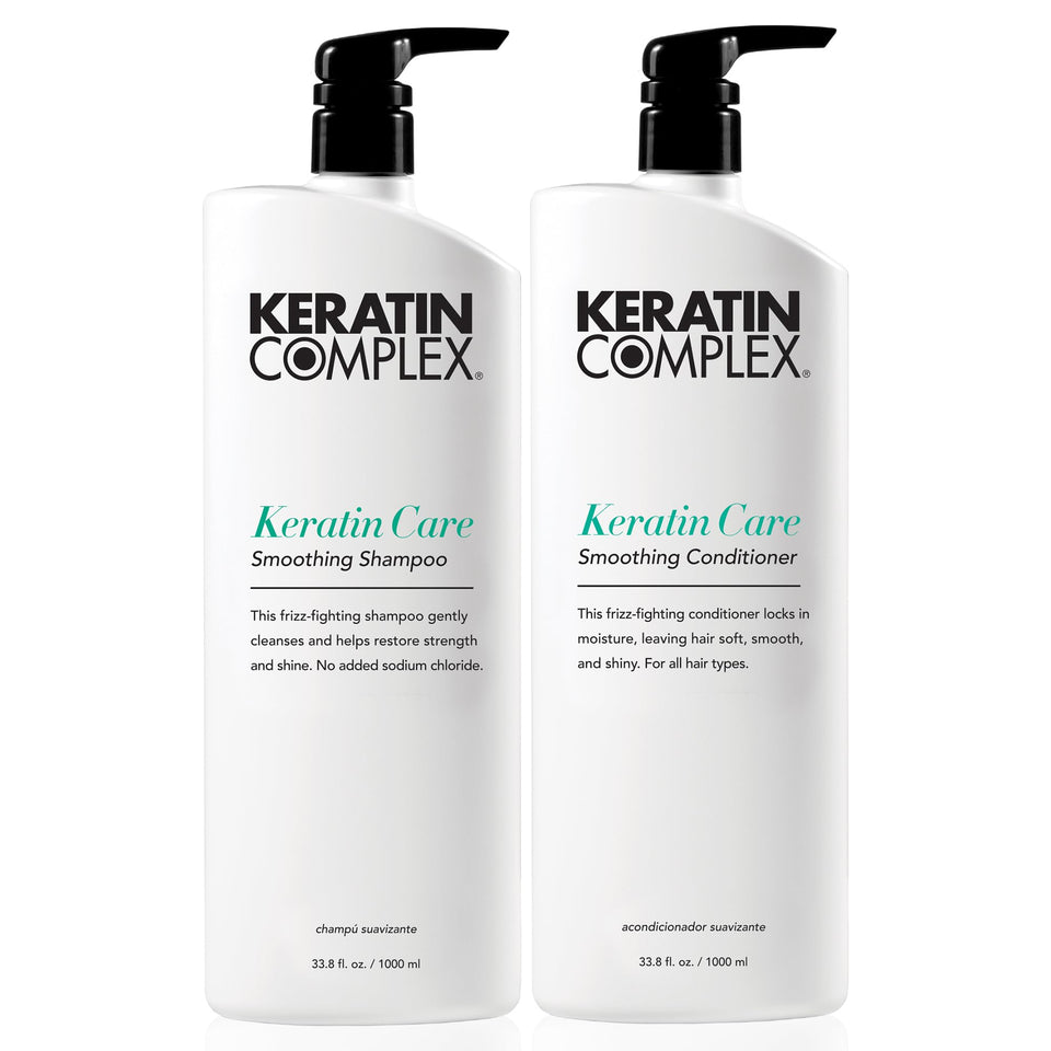 Keratin Complex front packaging showing duo and value size benefit