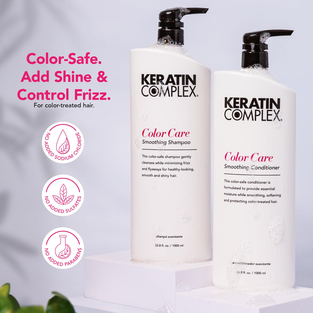 Keratin Complex shampoo pour texture highlighting gentle cleansing