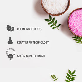Keratin Perfect texture close-up of cream illustrating smooth, lightweight formula for easy styling