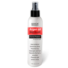 KERATIN RESEARCH spray mist close-up demonstrating even lightweight coverage