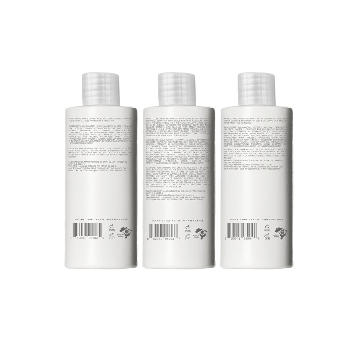 Kerazon Professional in a salon-style setting demonstrating finished smooth hair