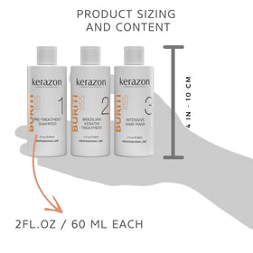 Kerazon Professional kit with required styling tools laid out for use