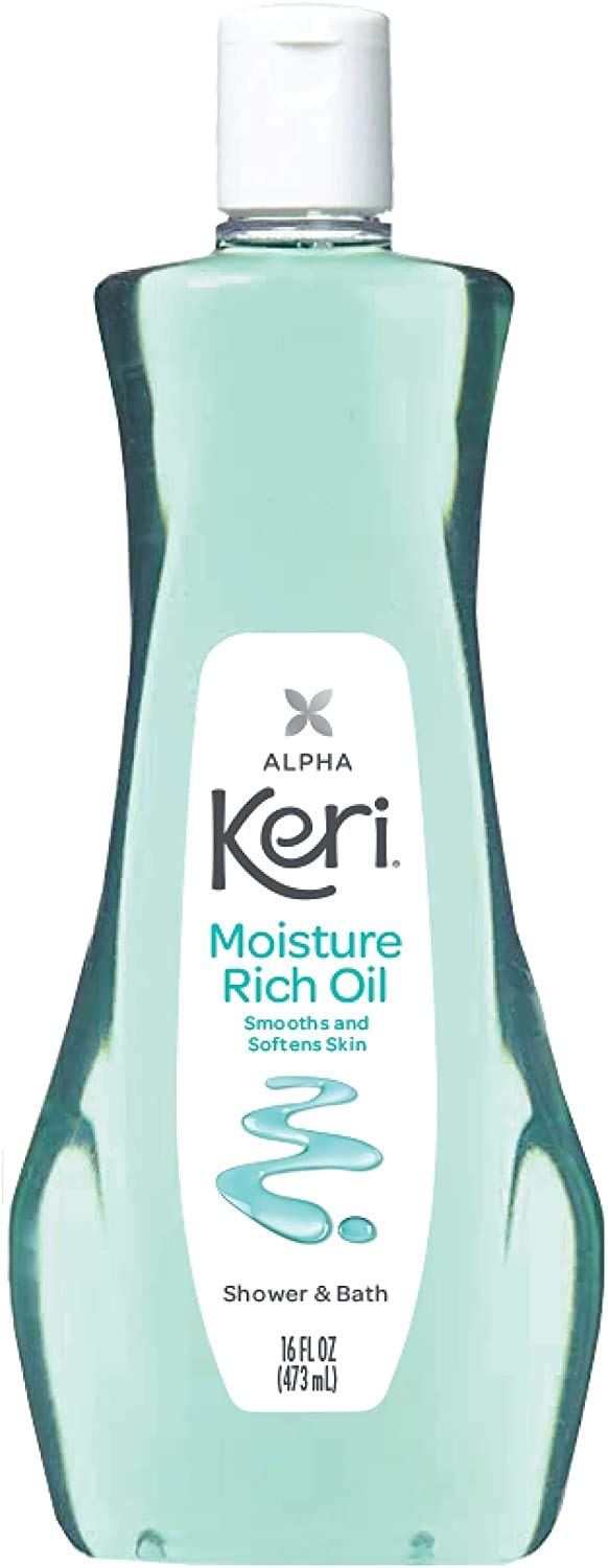 Keri front packaging shows 16 fl oz bottle and moisturizing benefit