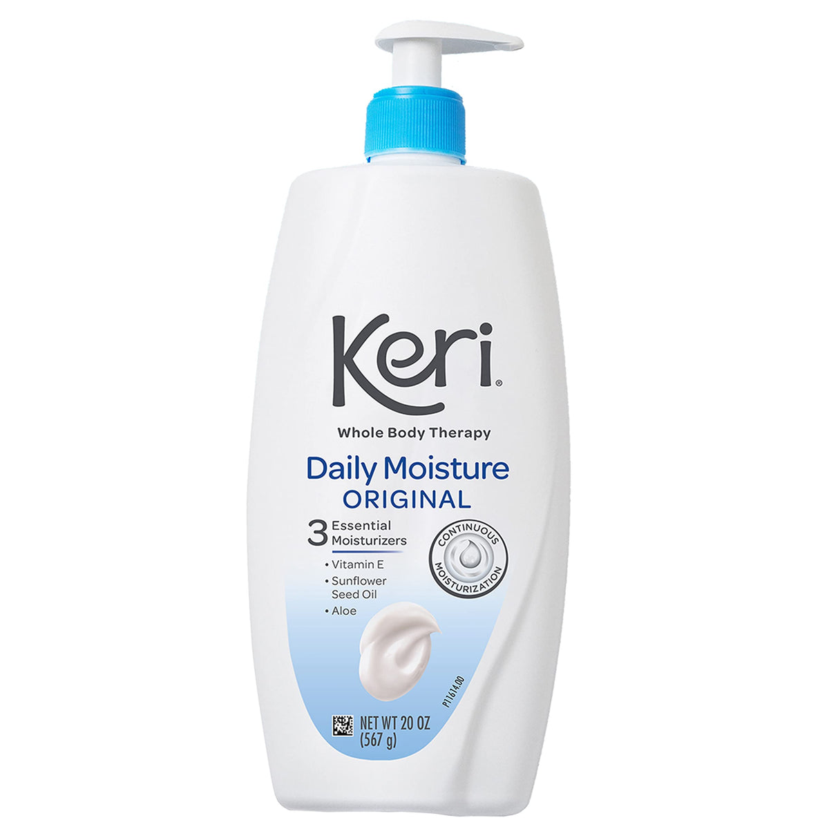 Keri bottle front packaging showing label and 20 oz size benefit