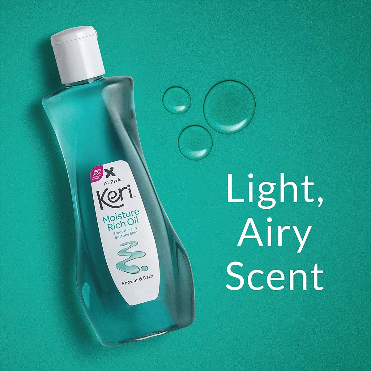 Keri bottle next to common object showing 16 fl oz size