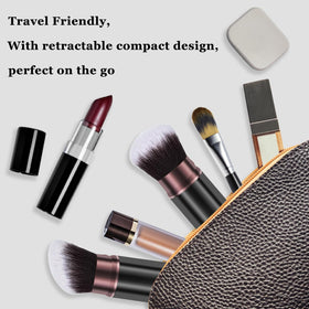 Keriloo brushes tucked inside a travel bag showing portability and protection benefit