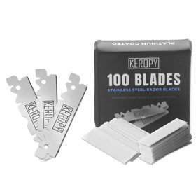 Keropy packaging front showing 100 blades and clear product identity for professionals