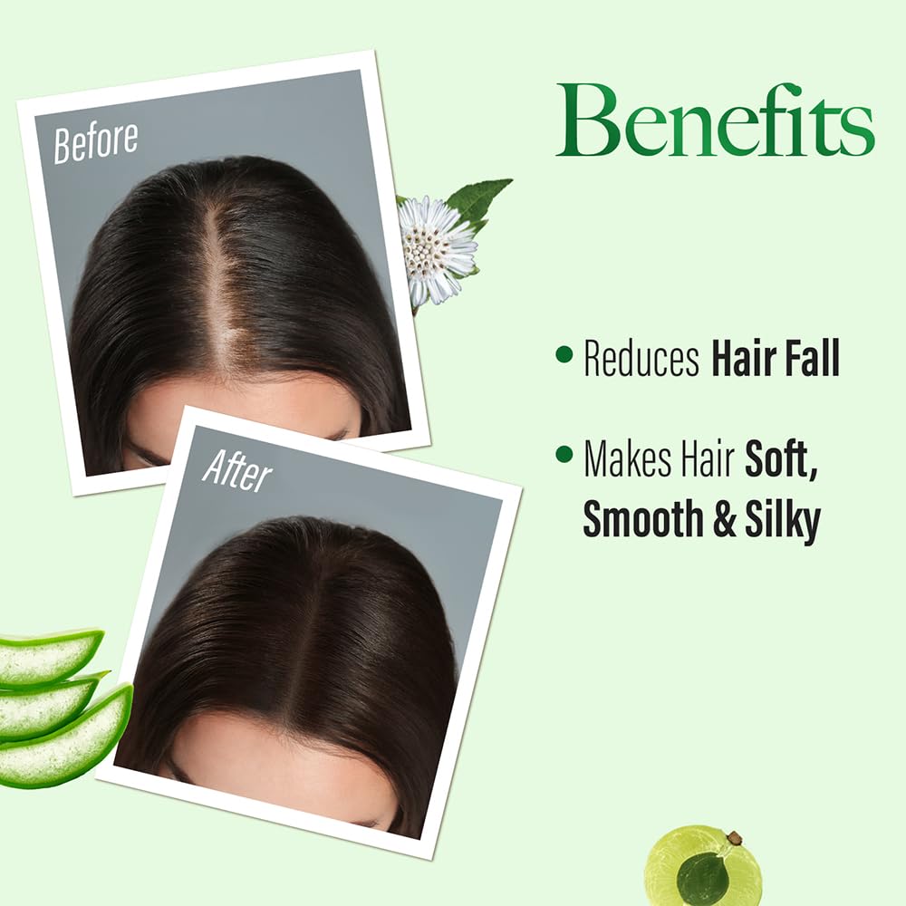 KESH KING herbs close-up highlighting ayurvedic ingredients for scalp nourishment