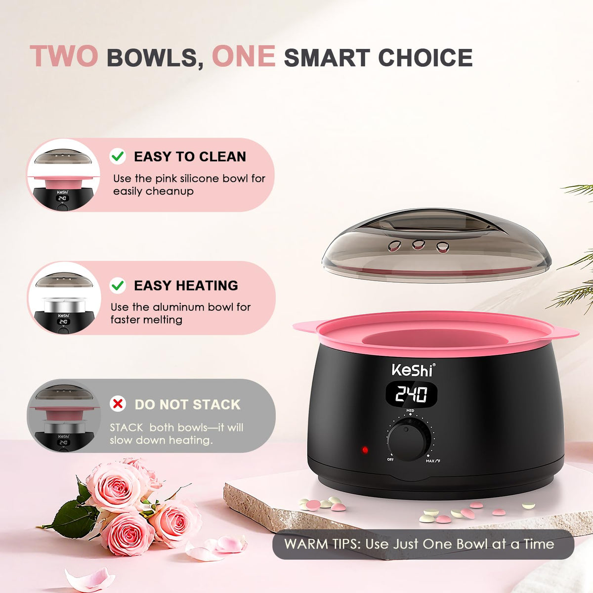 KeShi 500ml aluminum pot with silicone bowl for easy nonstick cleanup